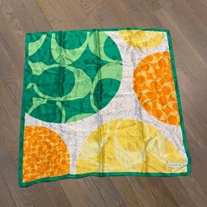 Coach vintage silk scarf